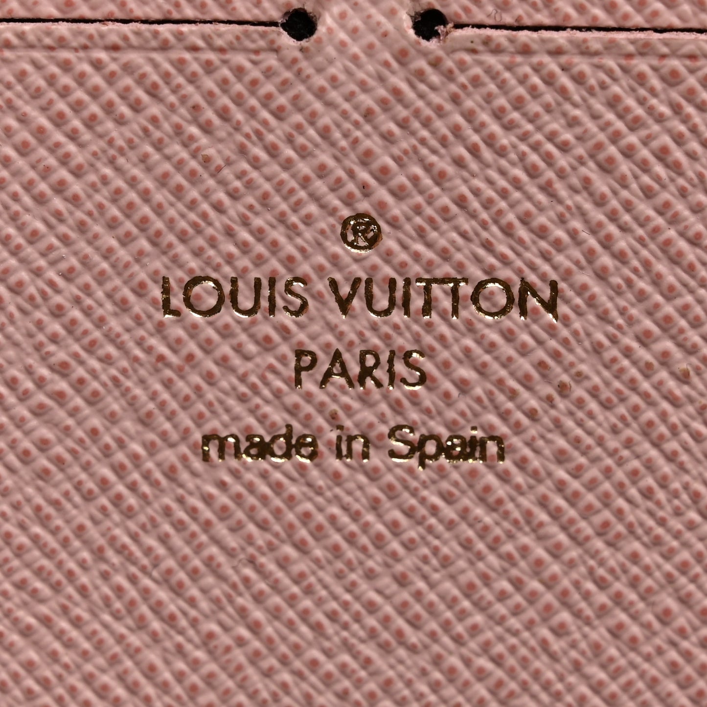 Damier Ebene Clemence Wallet Rose Ballerine