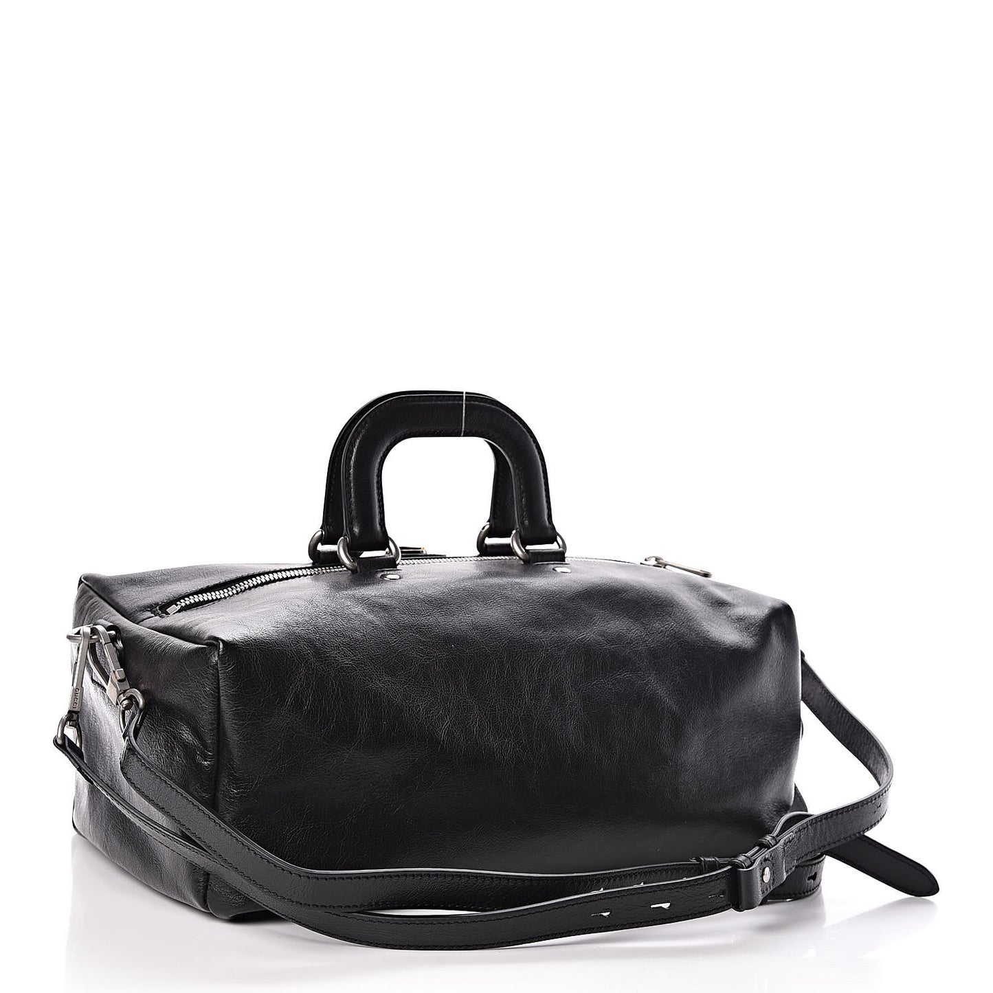 Fluffy Calfskin Morpheus Convertible Backpack Black