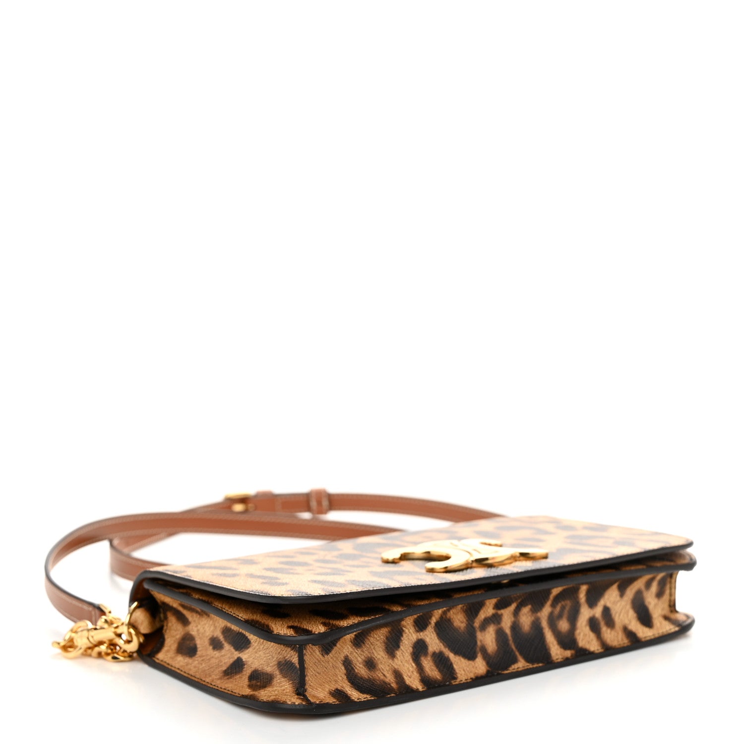 Celine Canvas Leopard Multipochette Tan 4 of 10