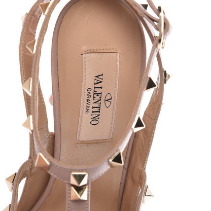 Valentino Garavani Patent Nappa Rockstud Ankle Strap 100mm Pumps 36.5 Deep Orange Poudre 9 of 16