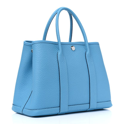Hermes Vache Country Garden Party 30 TPM Bleu Du Nord 3 of 9