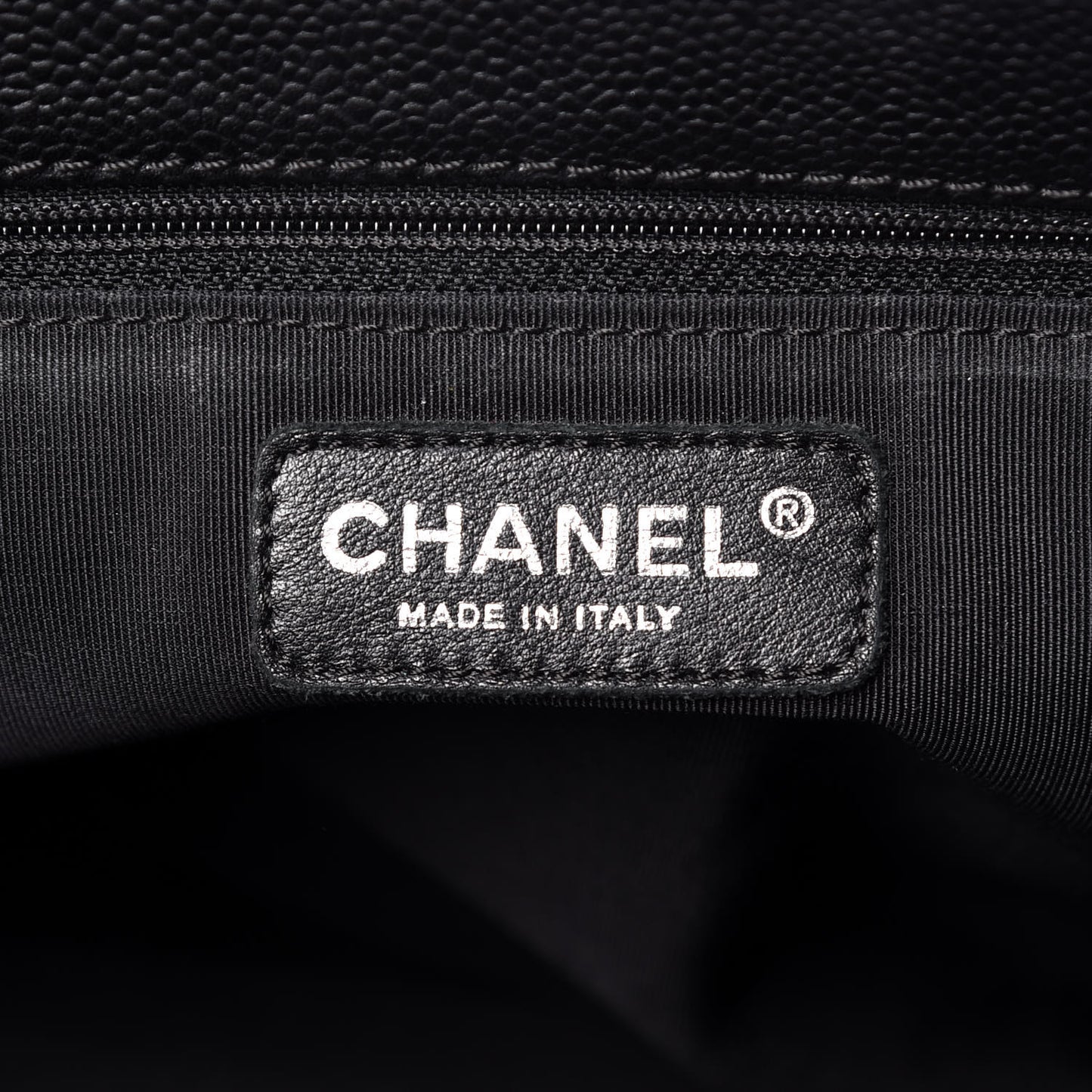 Caviar Quilted Grand Shopping Tote GST Black