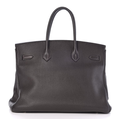 Hermes Taurillon Clemence Birkin 35 Graphite 4 of 33