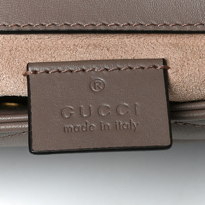 Gucci Calfskin Matelasse Super Mini GG Marmont Shoulder Bag Porcelain Rose 10 of 23