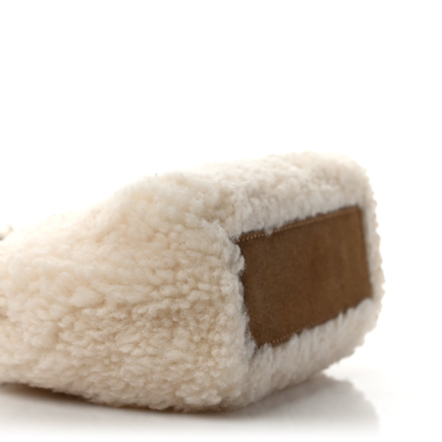 Telfar X UGG Suede Shearling Reverse Small Shopping Bag Natural 8 of 9