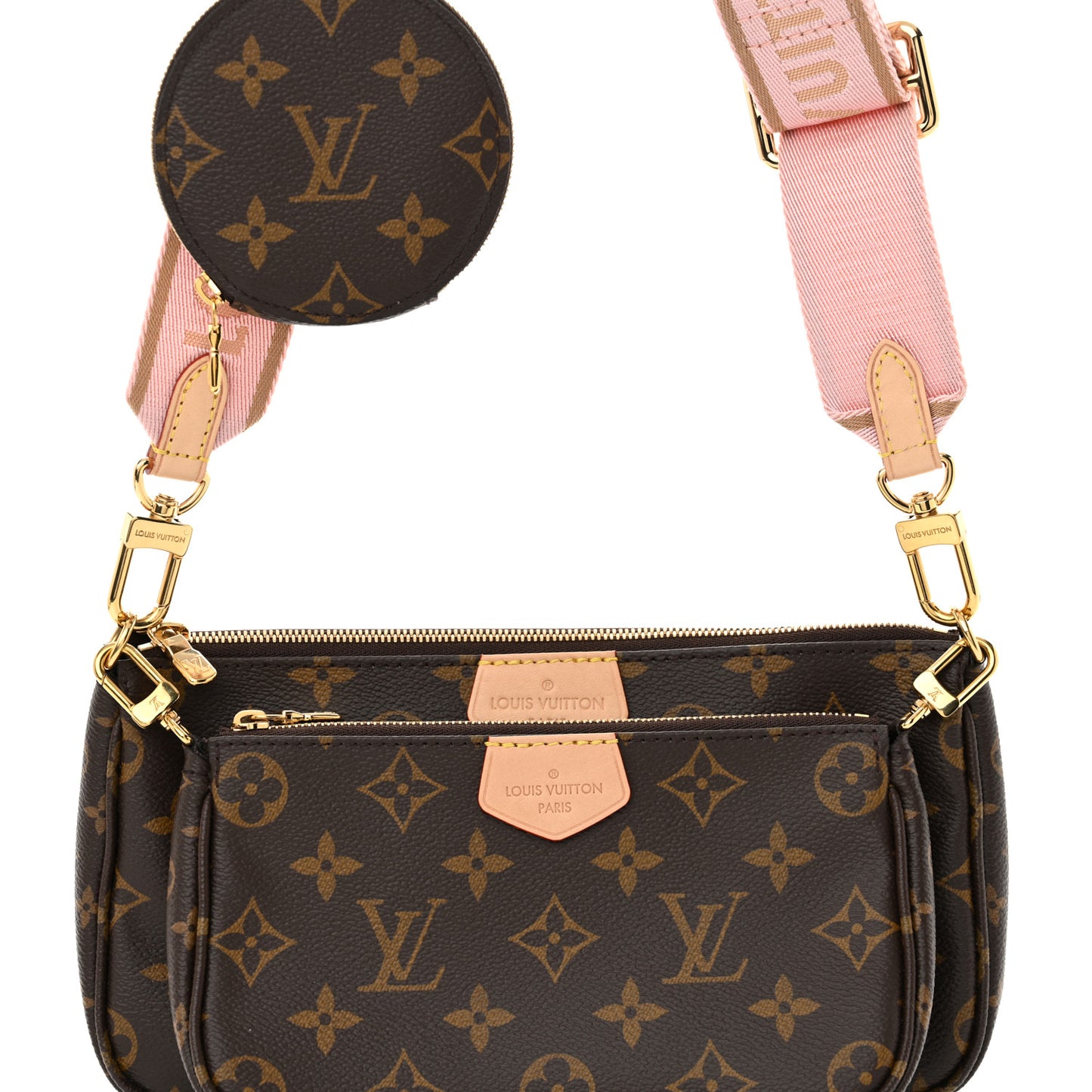 Monogram Multi Pochette Accessories Rose Clair