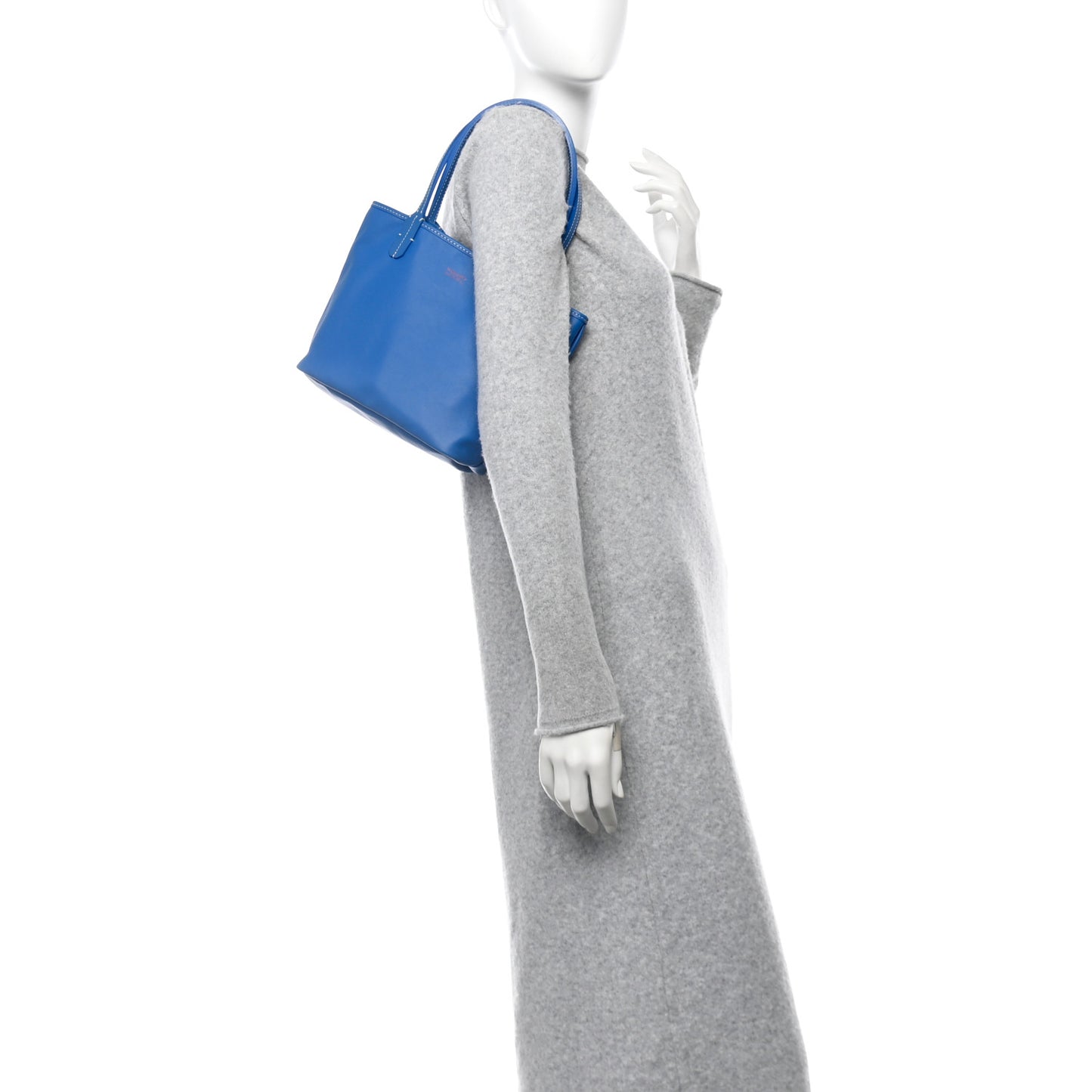 Goyardine Reversible Mini Anjou Sky Blue