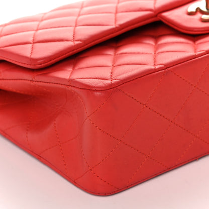 Chanel Lambskin Quilted Medium Double Flap Red 10 of 11