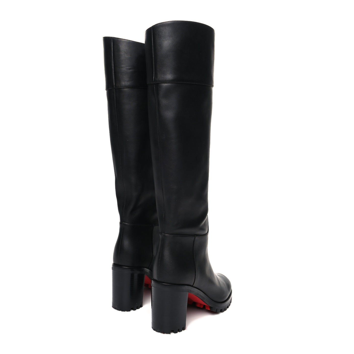 Calfskin Kari Lug 70 Boots 36 Black
