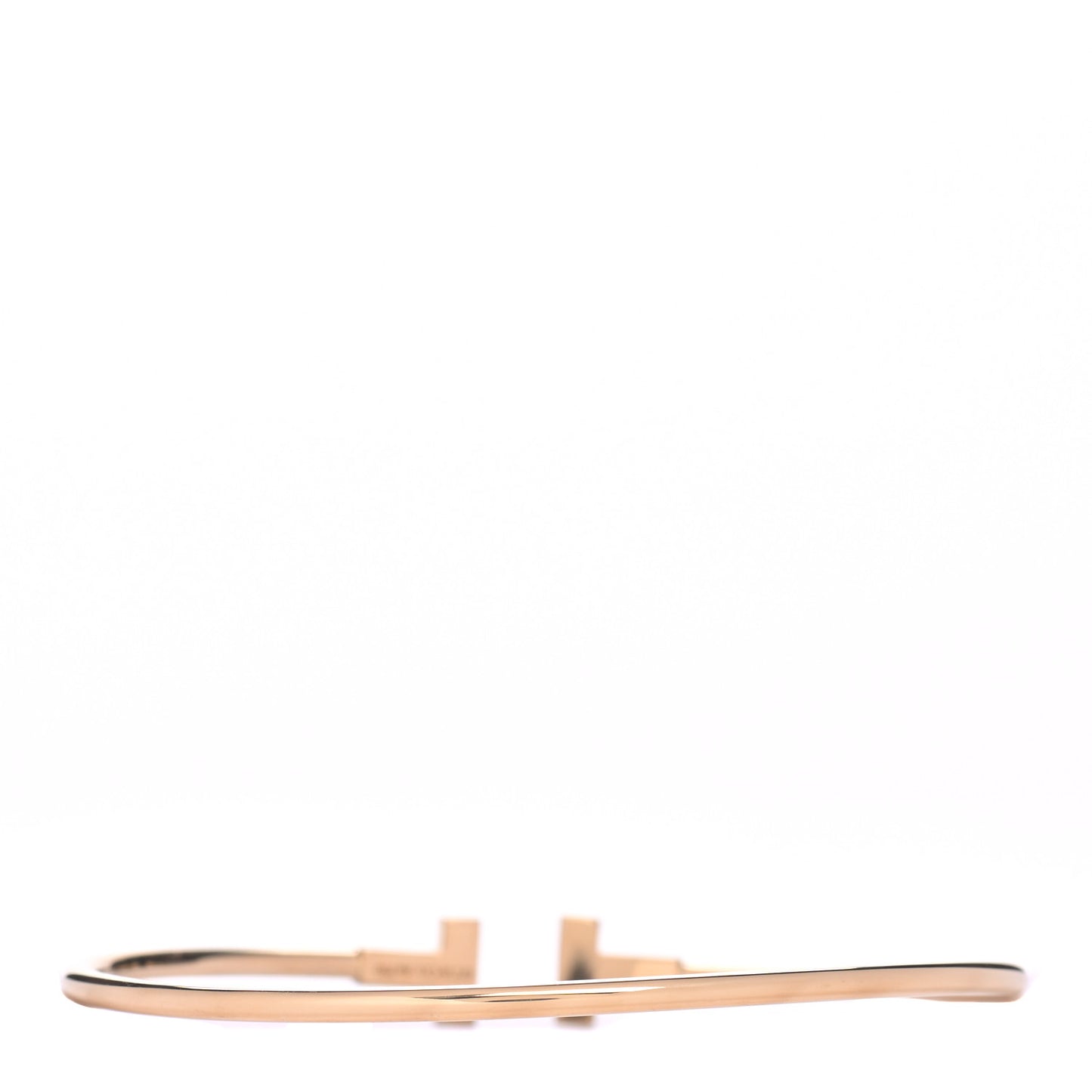 18K Yellow Gold Narrow T Wire Bracelet