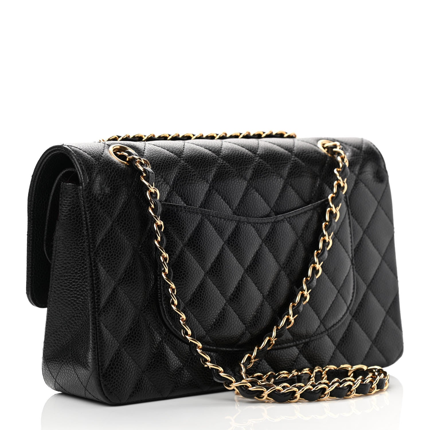 Chanel Caviar Quilted Medium Double Flap Black 3 of 14