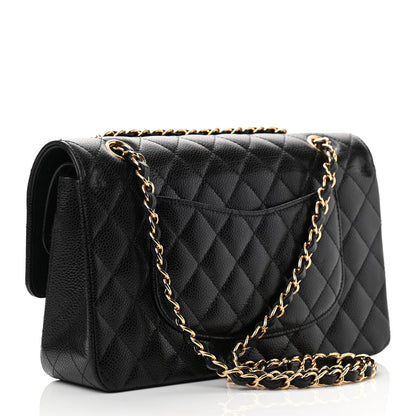 Chanel Caviar Quilted Medium Double Flap Black 3 of 14