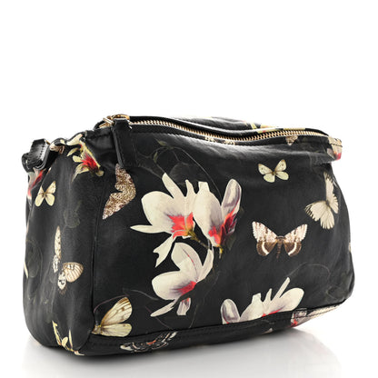 Givenchy Lambskin Magnolia and Moth Print Mini Pandora Black 4 of 11