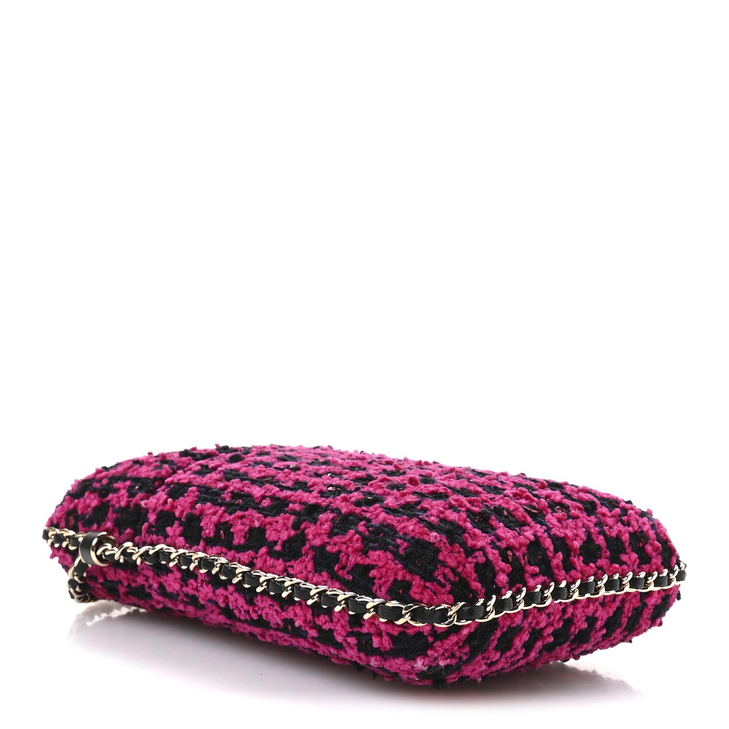Chanel Tweed Chain Around Phone Holder Pink 4 of 10