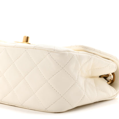 Chanel Lambskin Quilted Mini Pearl Crush Flap White 10 of 10