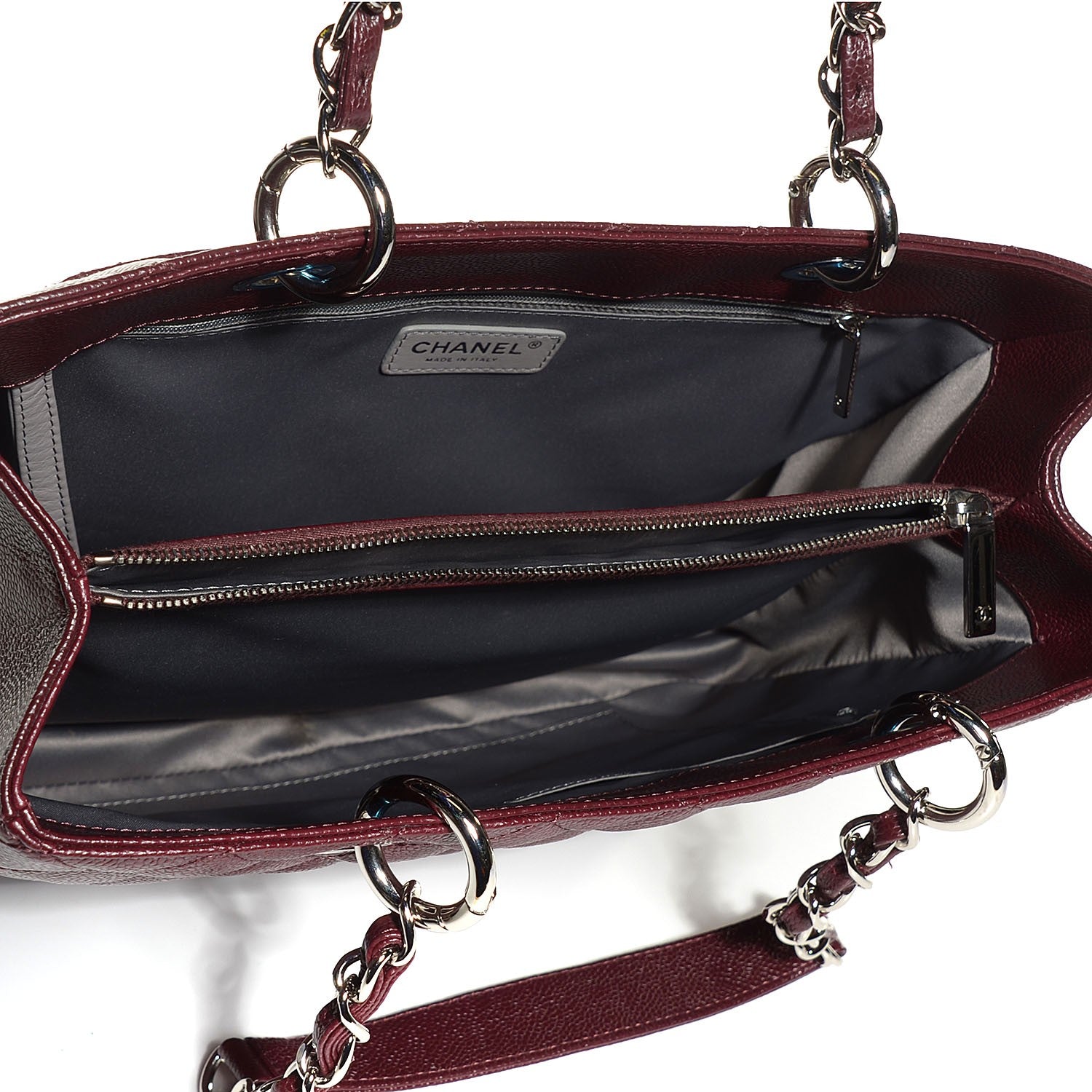 Chanel Caviar Quilted Grand Shopping Tote GST Bordeaux 6 of 8