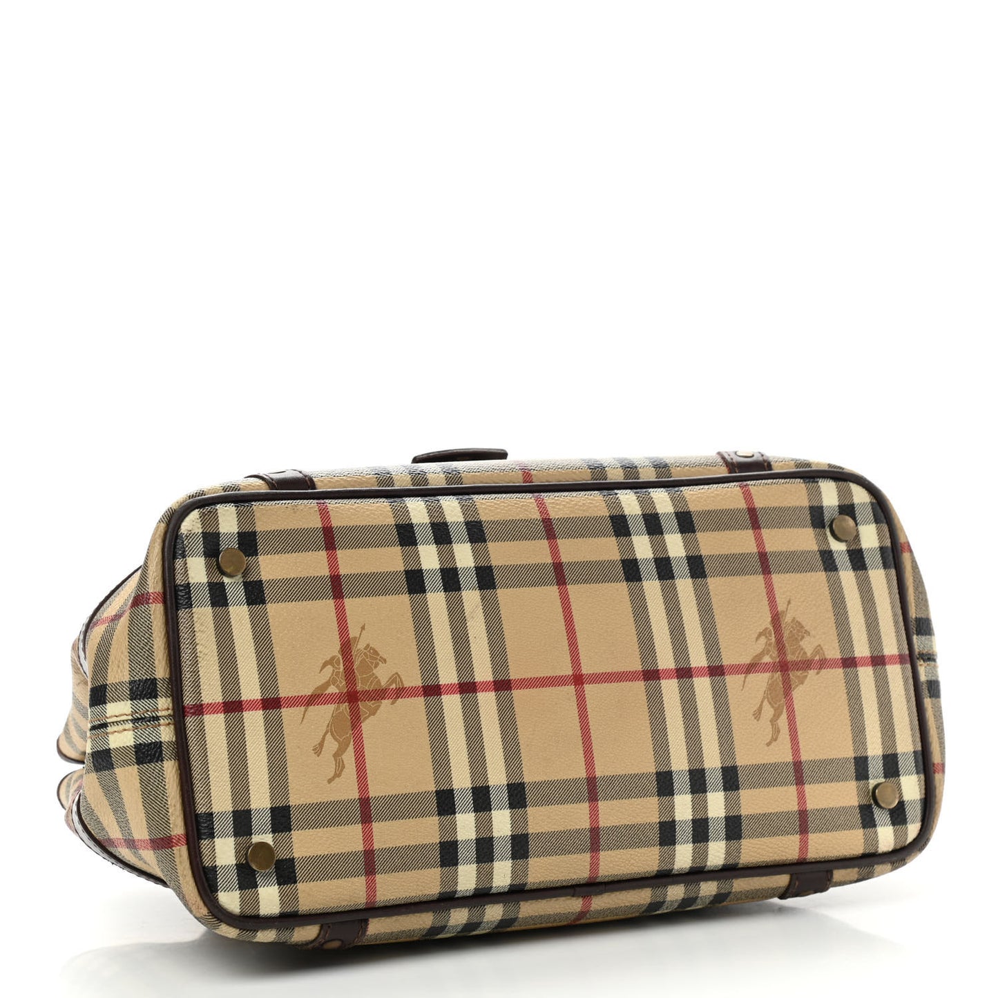 Haymarket Check Buckle Satchel Chocolate