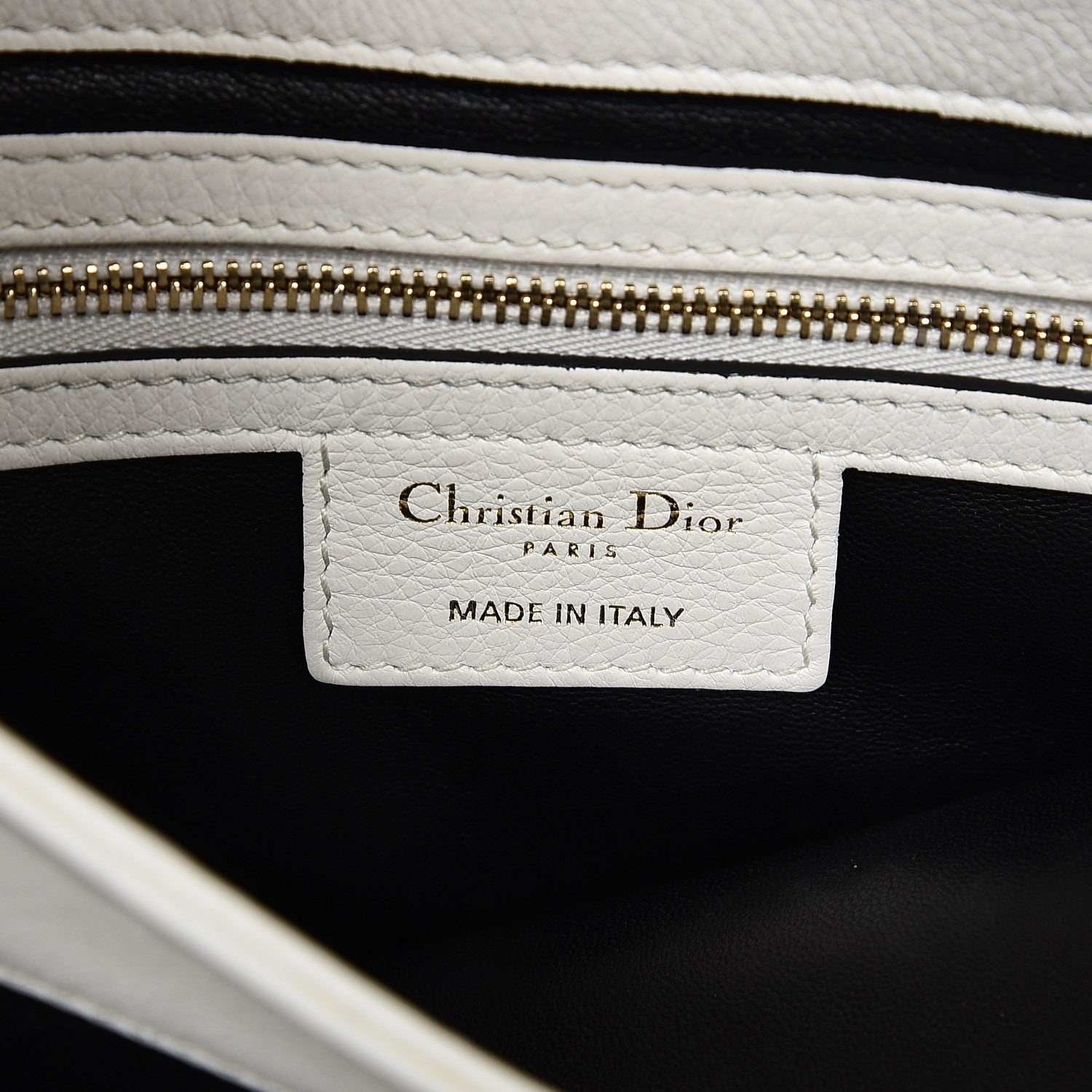 Christian Dior Calfskin Large Diorling Black Latte 6 of 12