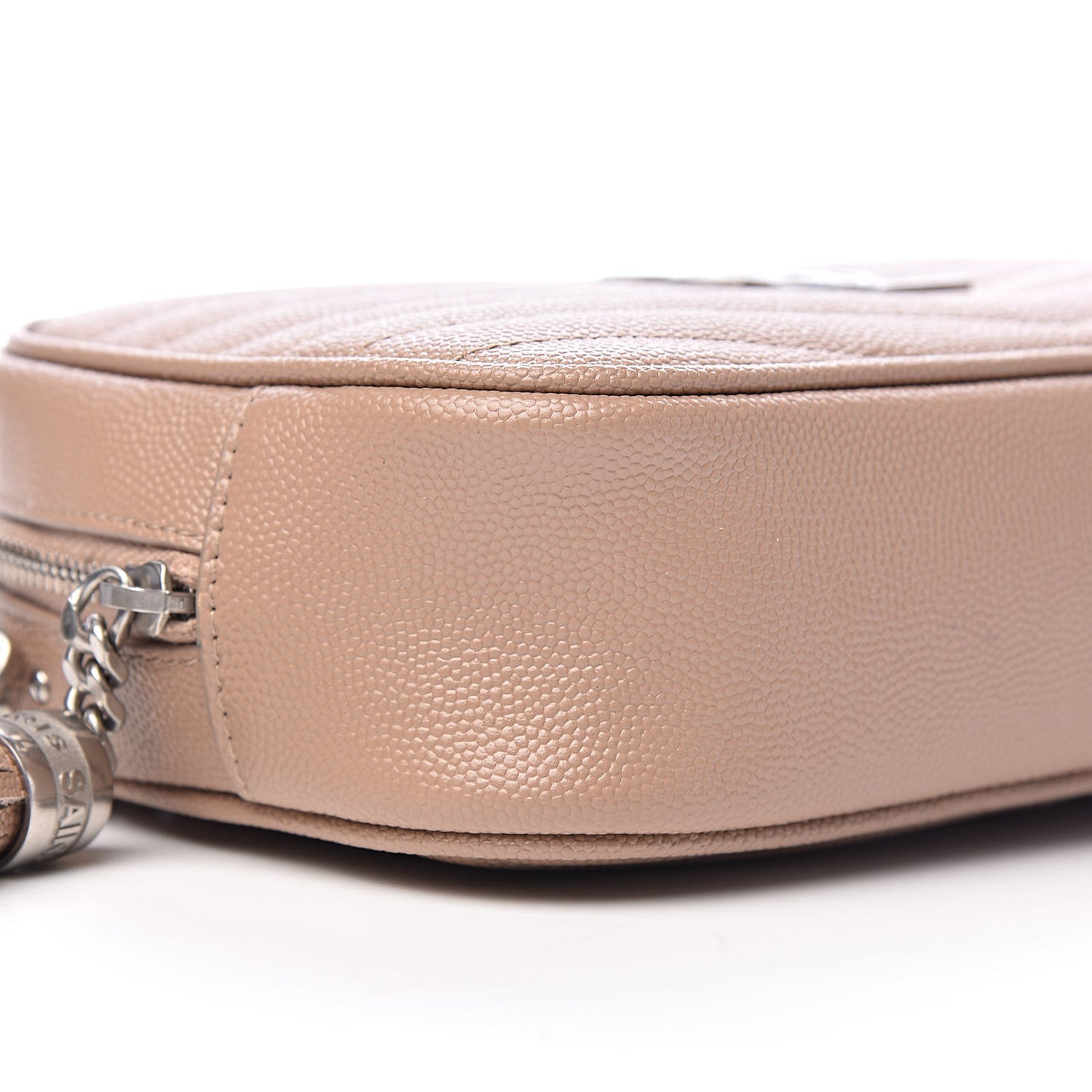 Grain De Poudre Matelasse Monogram Mini Lou Camera Bag Dark Beige