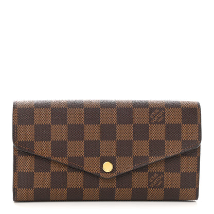 Louis Vuitton Damier Ebene Sarah Wallet NM 1 of 6