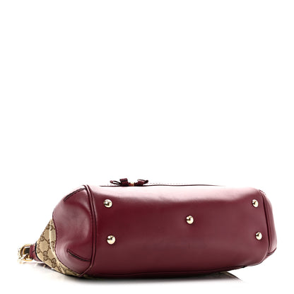 Gucci Monogram Web Mayfair Top Handle Satchel Beige Pink 4 of 11