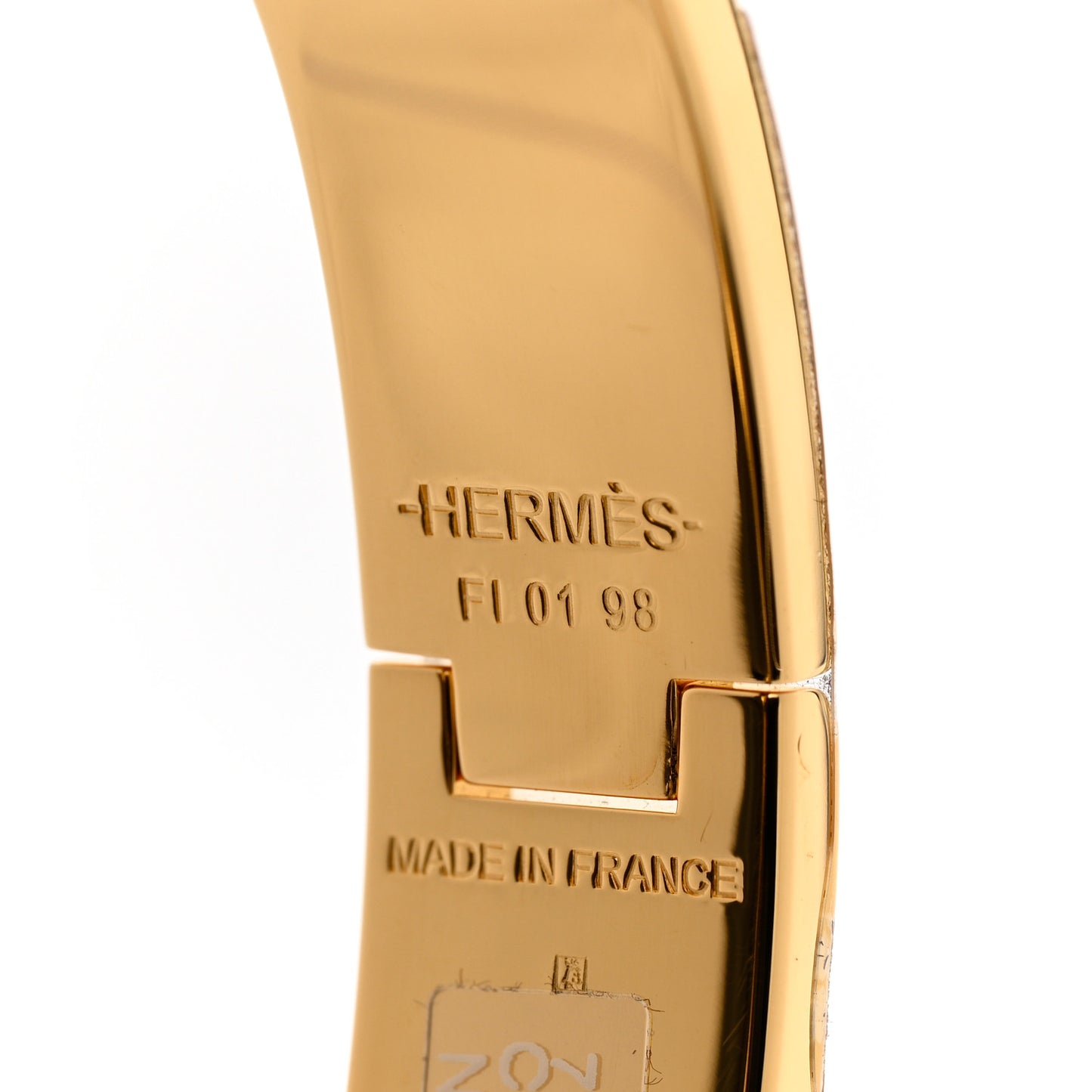 Enamel Narrow Clic Clac H Bracelet PM Black