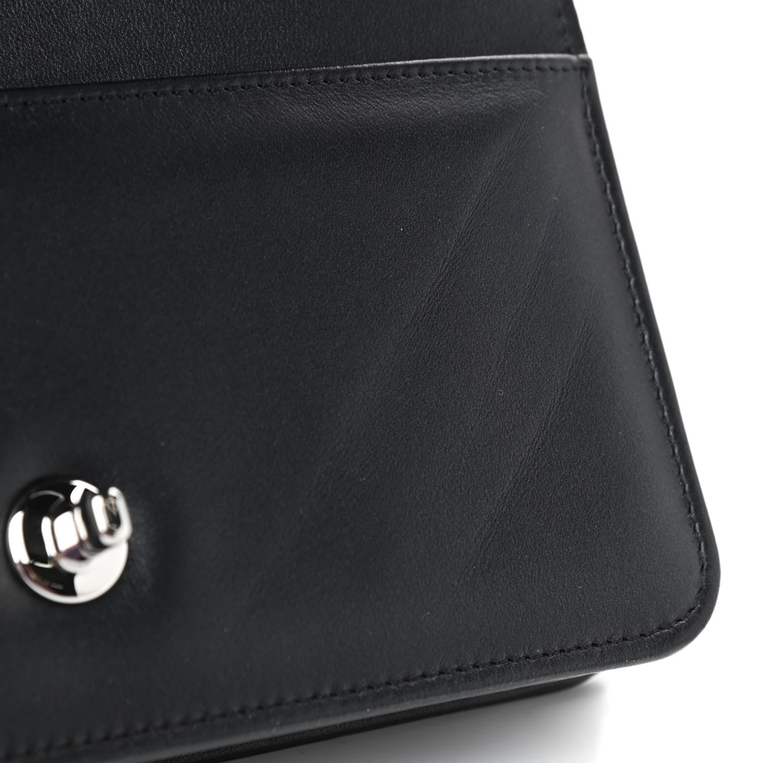 Chanel Lambskin Crystal Quilted Wallet On Chain WOC Black 11 of 11