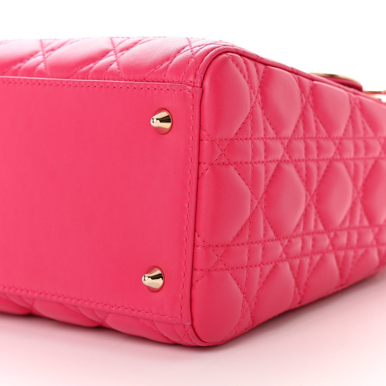 Christian Dior Lambskin Cannage Medium Lady Dior Pink 10 of 10