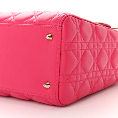 Christian Dior Lambskin Cannage Medium Lady Dior Pink 10 of 10