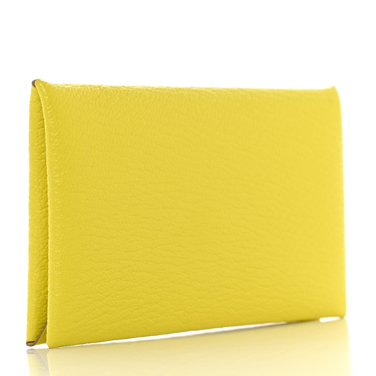 Hermes Chevre Mysore Calvi Card Case Lime 3 of 8