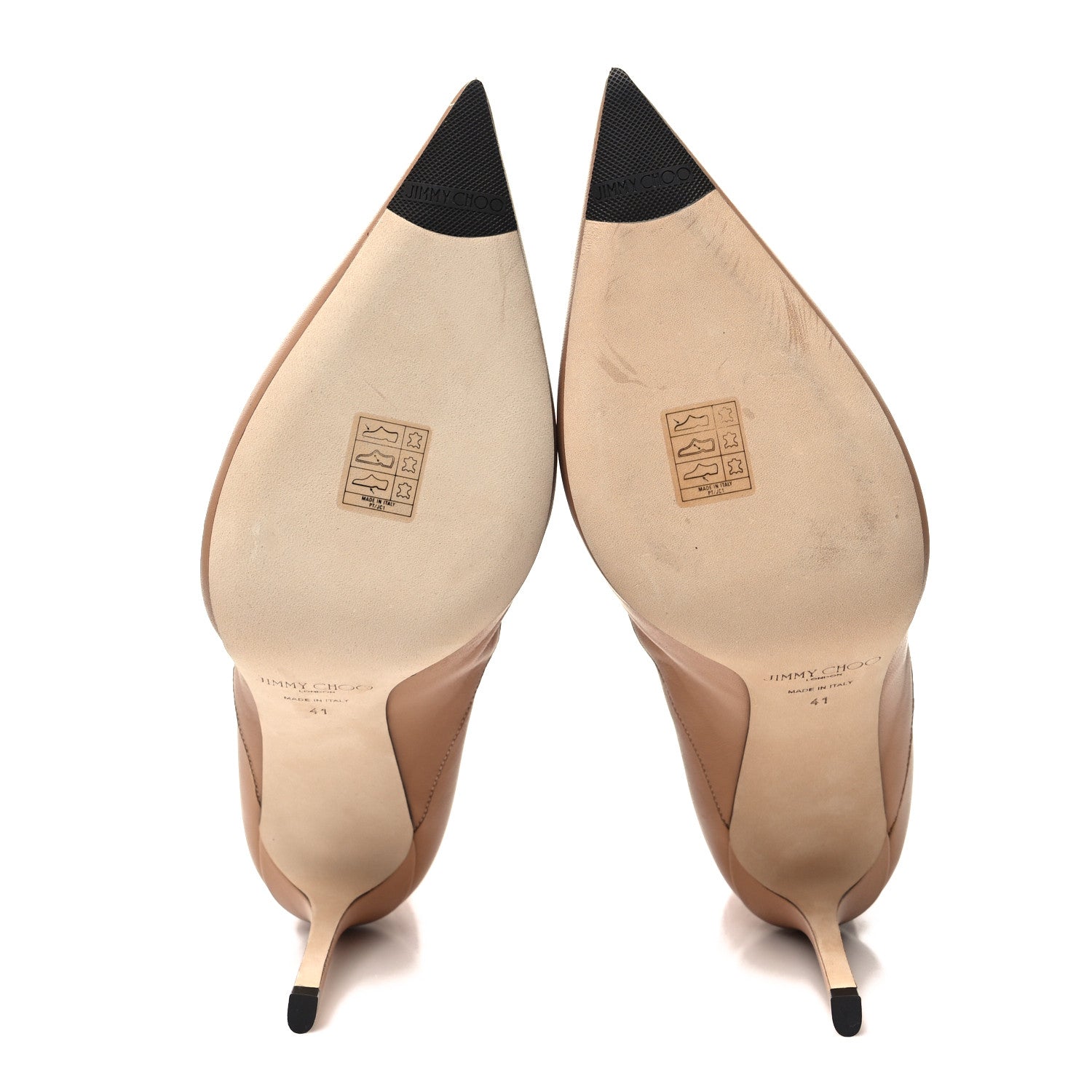 Jimmy Choo Lambskin Oriel 95 Boots 41 Camel 5 of 7