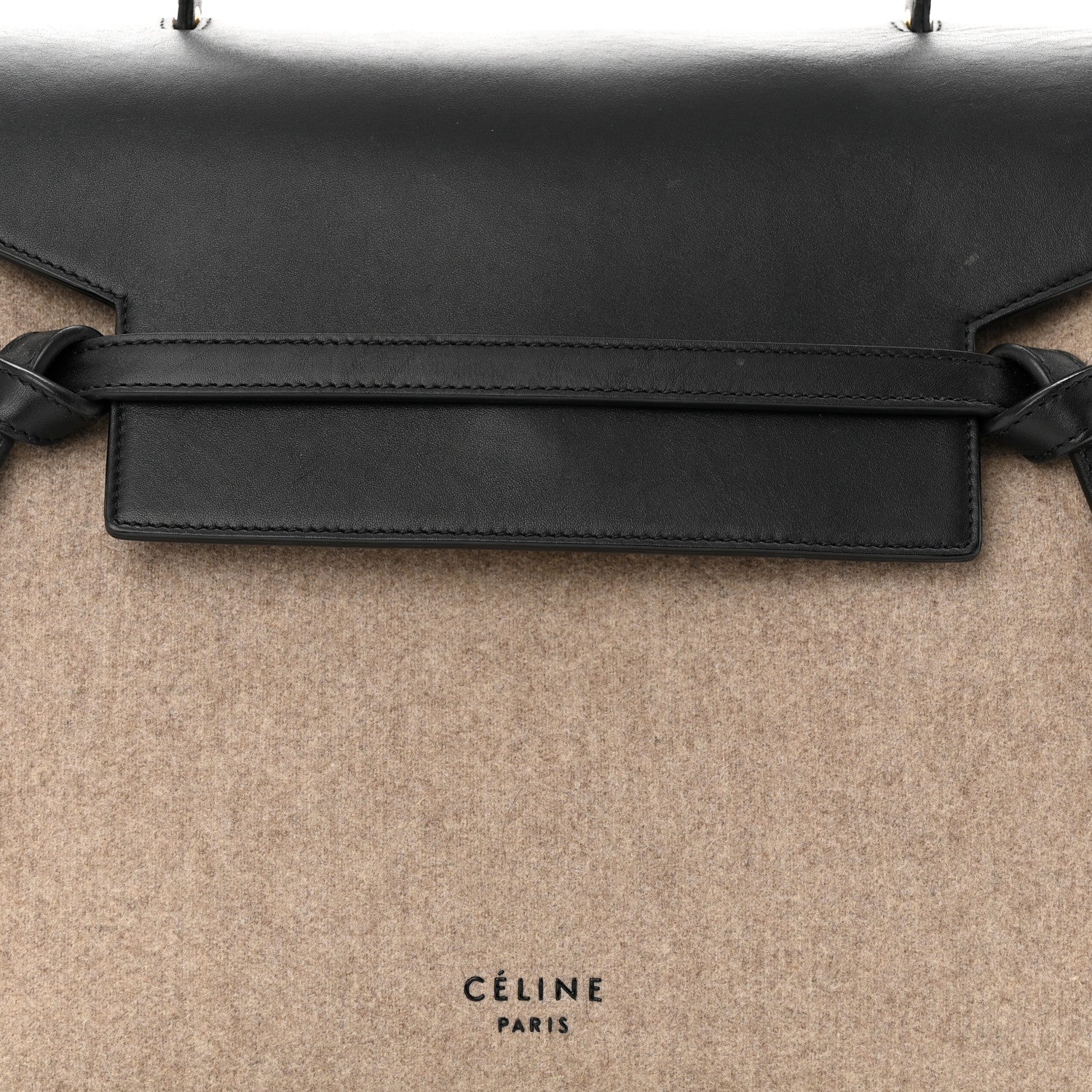 Celine Felt Smooth Calfskin Mini Belt Bag Beige 8 of 15