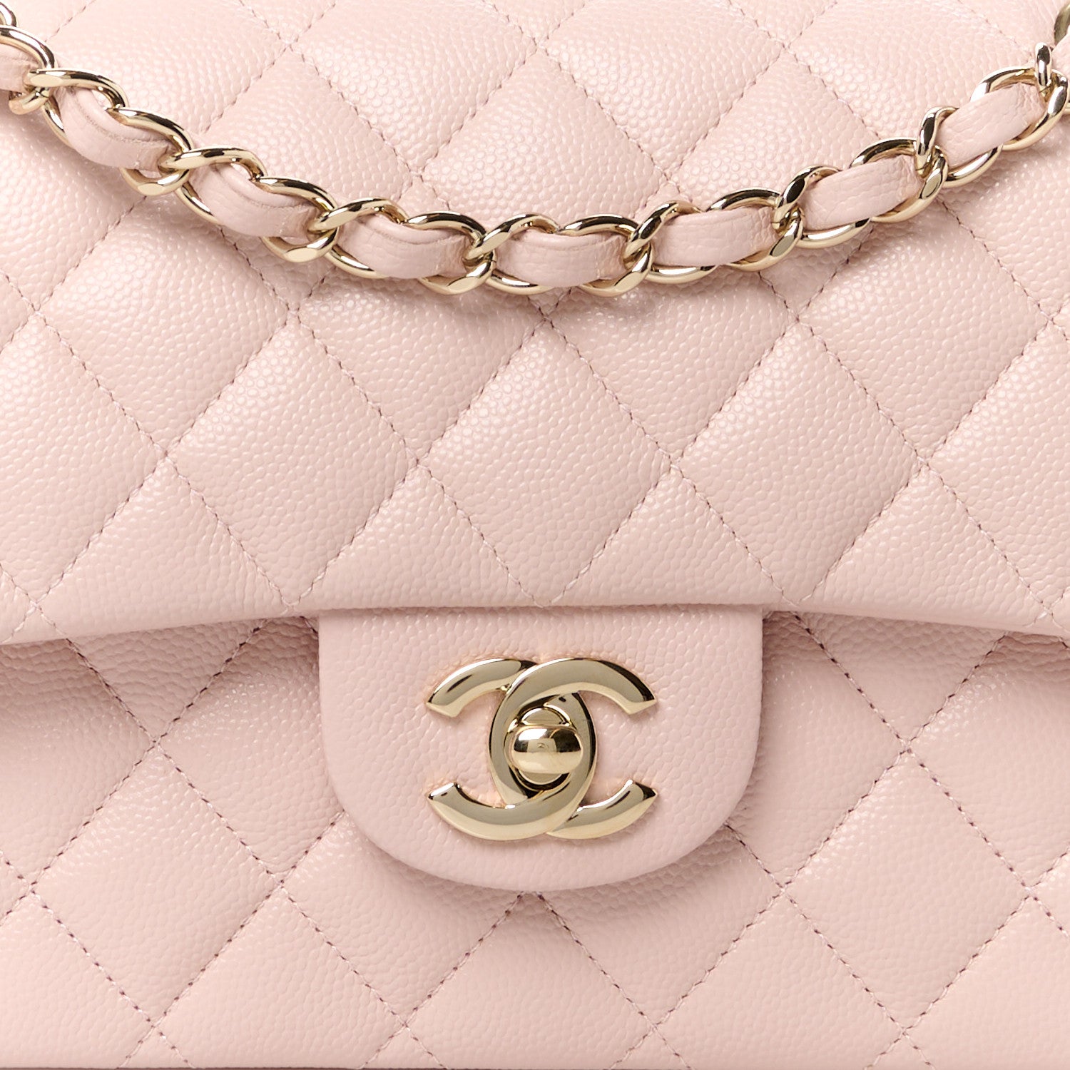 Chanel Caviar Quilted Small Double Flap Light Pink 9 of 11