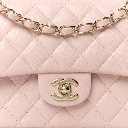 Chanel Caviar Quilted Small Double Flap Light Pink 9 of 11