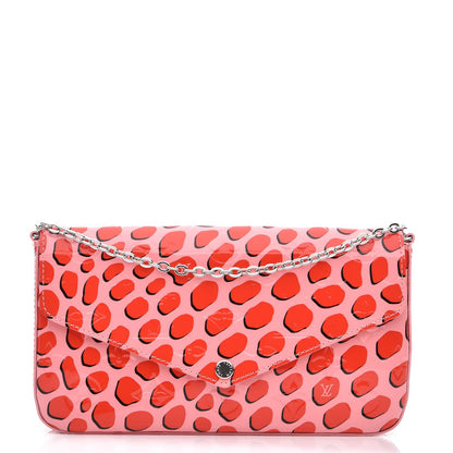 Louis Vuitton Vernis Jungle Dots Pochette Felicie Sugar Pink Poppy 1 of 8
