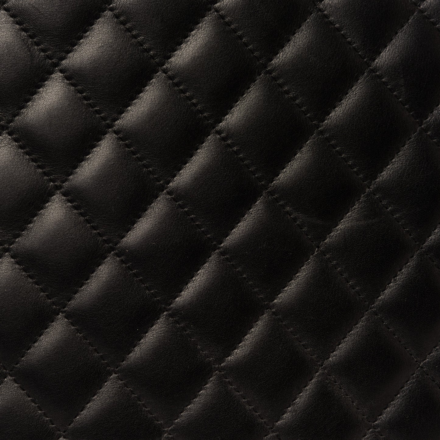 Calfskin Quilted Large Cambon Tote Black