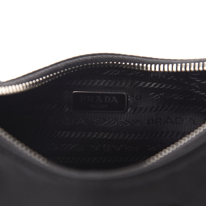 Prada Nylon Re-Edition 2005 Shoulder Bag Black 8 of 12