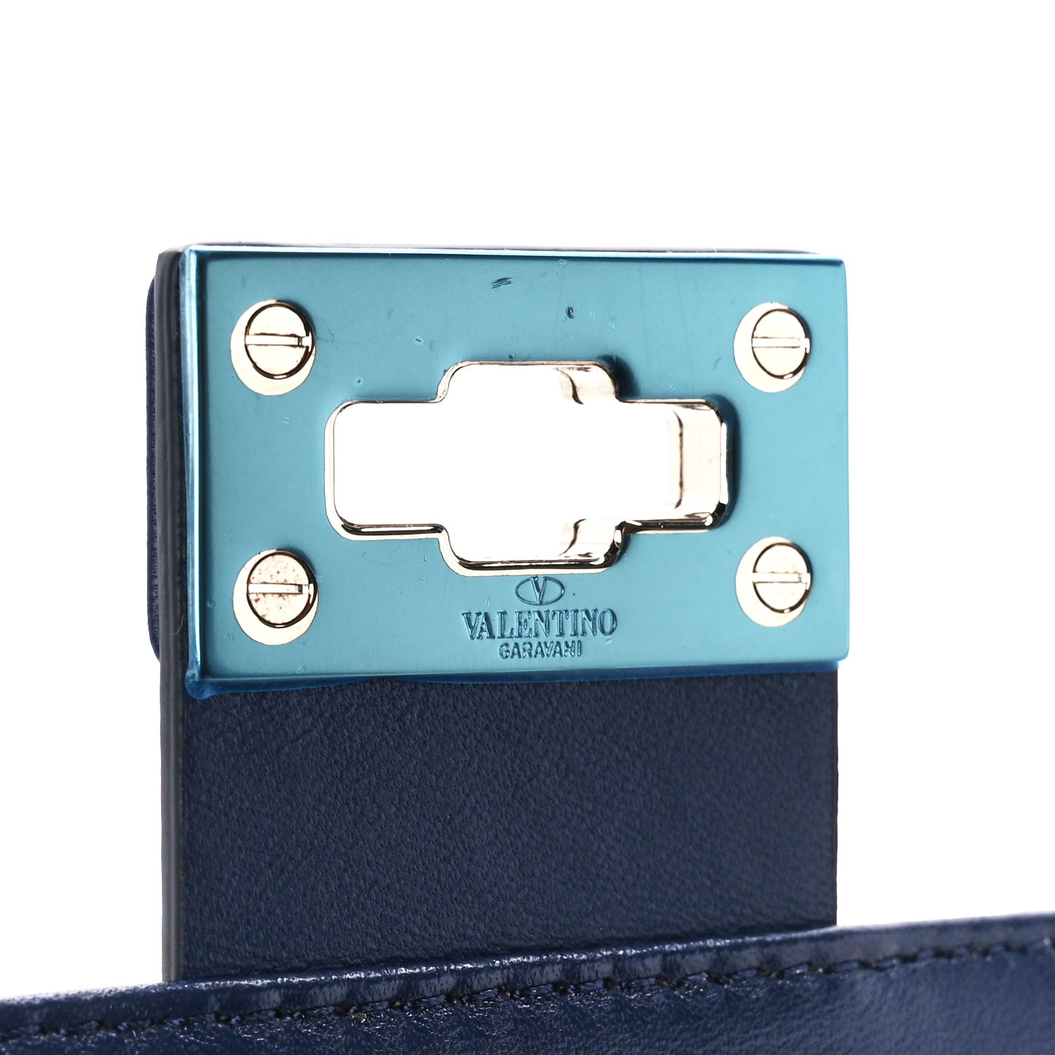Valentino Garavani Nappa Small Candystud Crossbody Navy 7 of 11