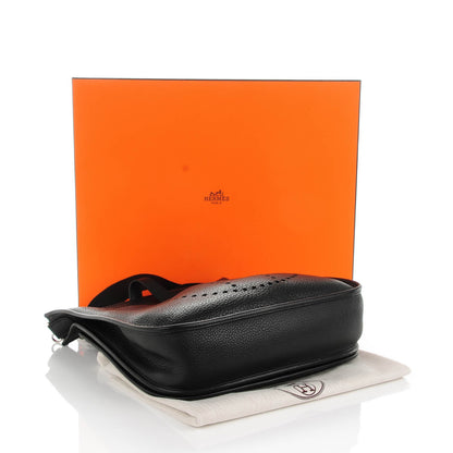Hermes Taurillon Clemence Evelyne III GM Black 4 of 9