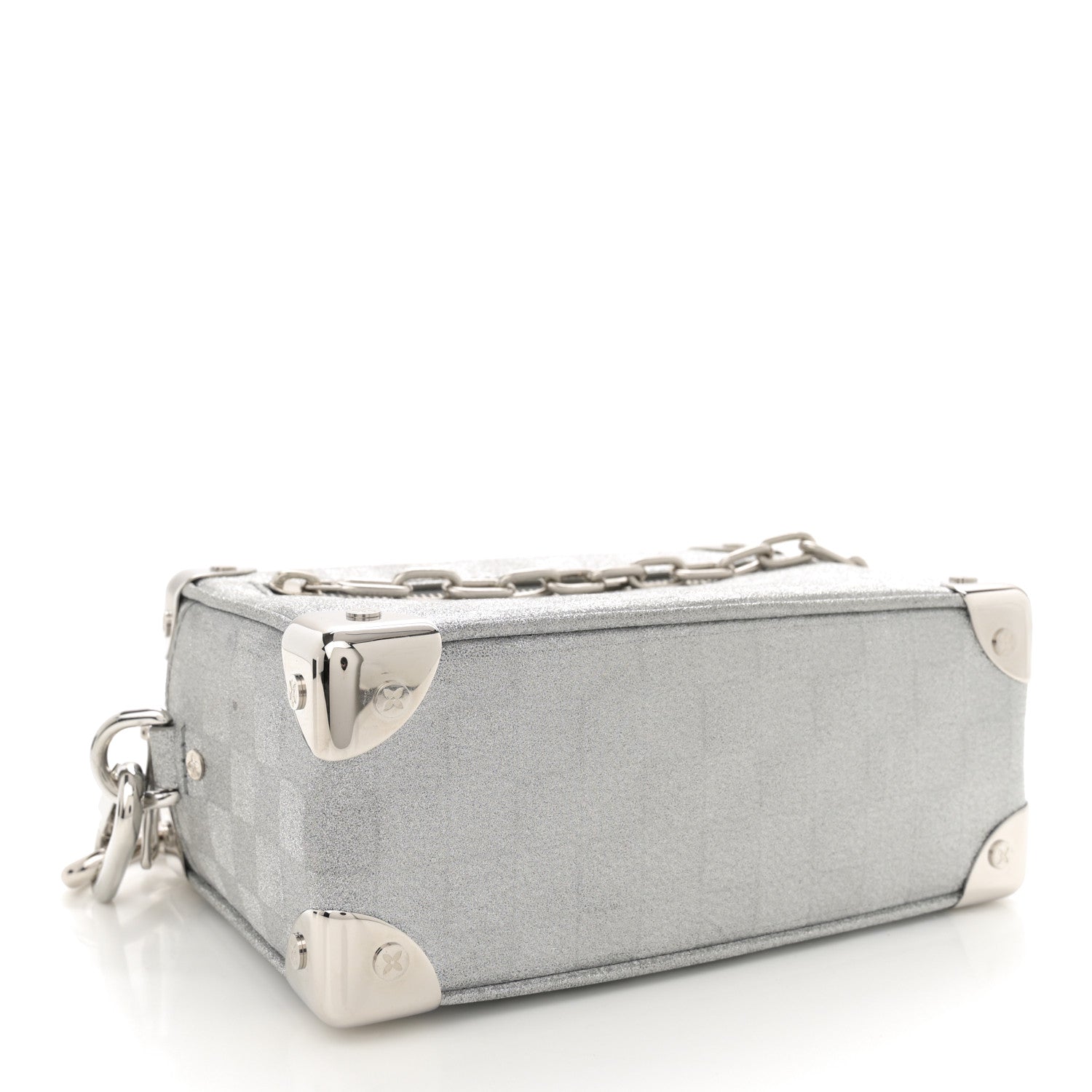 Louis Vuitton Damier Glitter Mini Soft Trunk Silver 4 of 9
