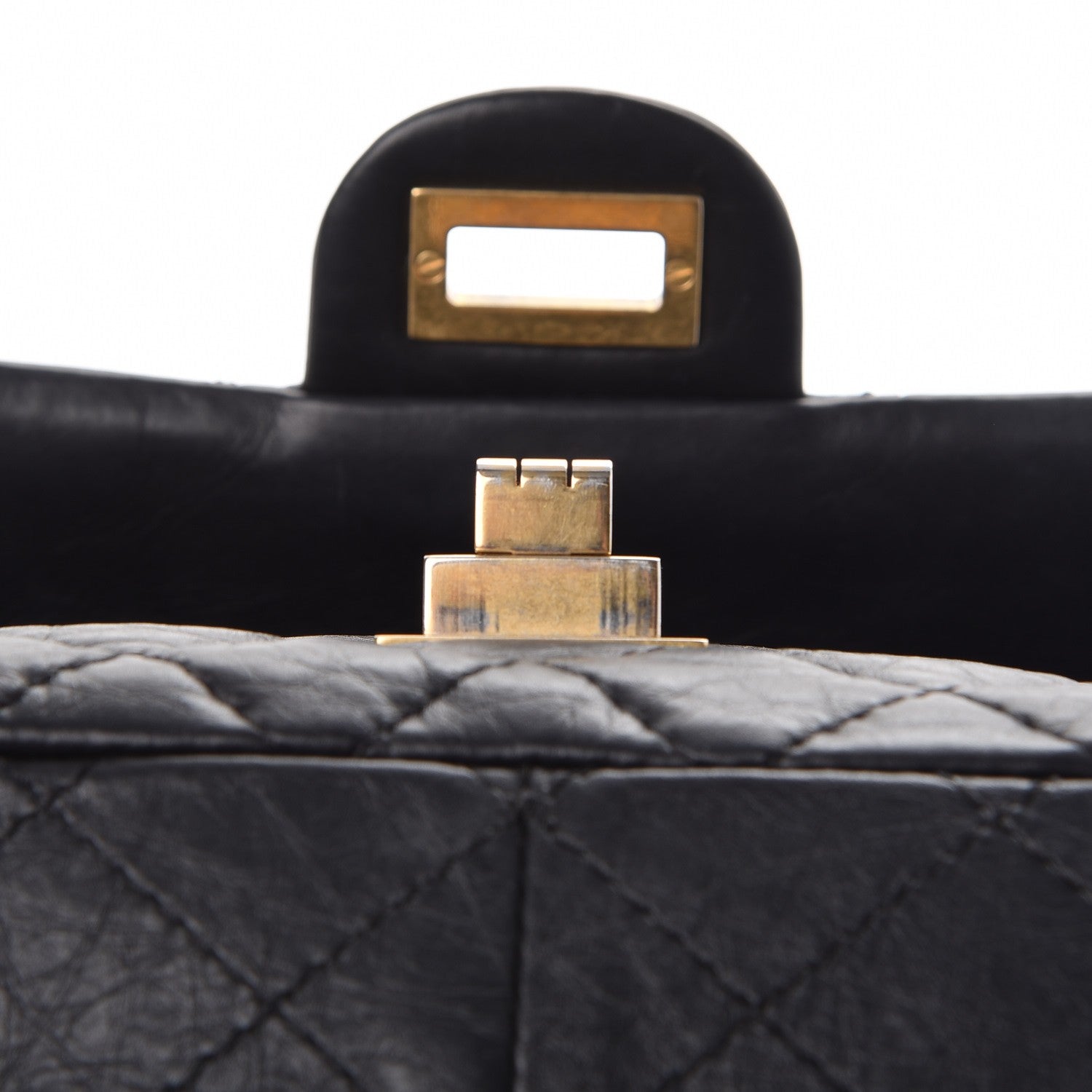 Chanel Aged Calfskin Quilted 2.55 Reissue 226 Flap Black 9 of 9