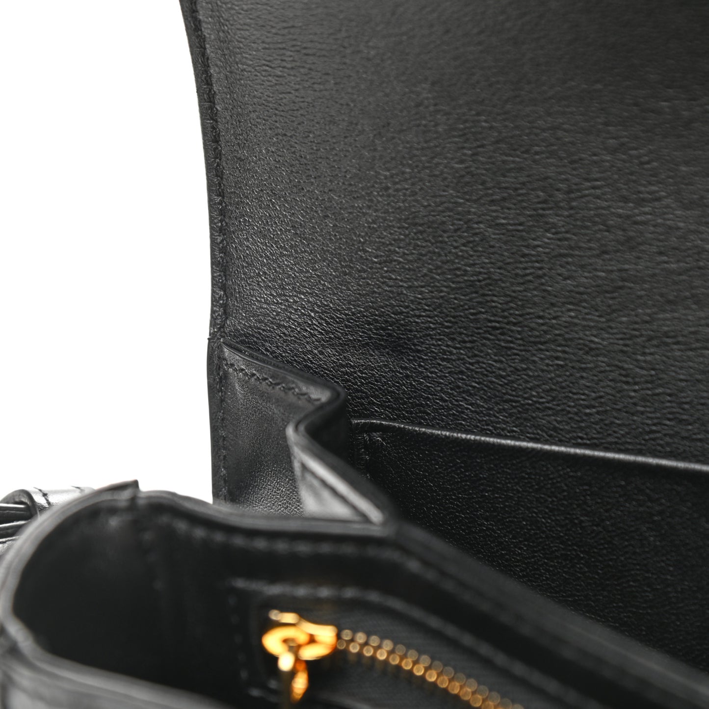 Shiny Calfskin Medium Triomphe Black