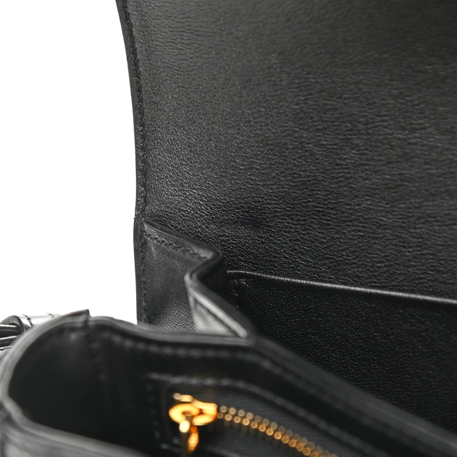 Celine Shiny Calfskin Medium Triomphe Black 11 of 12