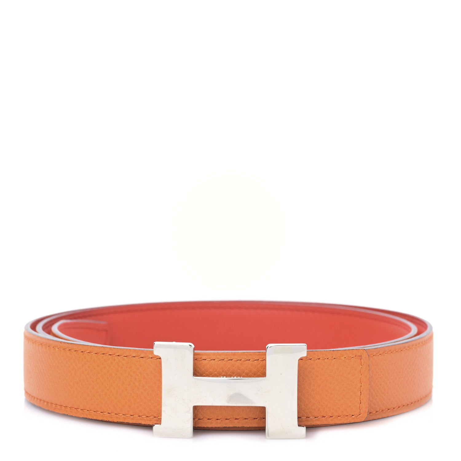 Hermes Swift Epsom 24mm Mini Constance H Belt 90 36 Capucine Orange 1 of 4