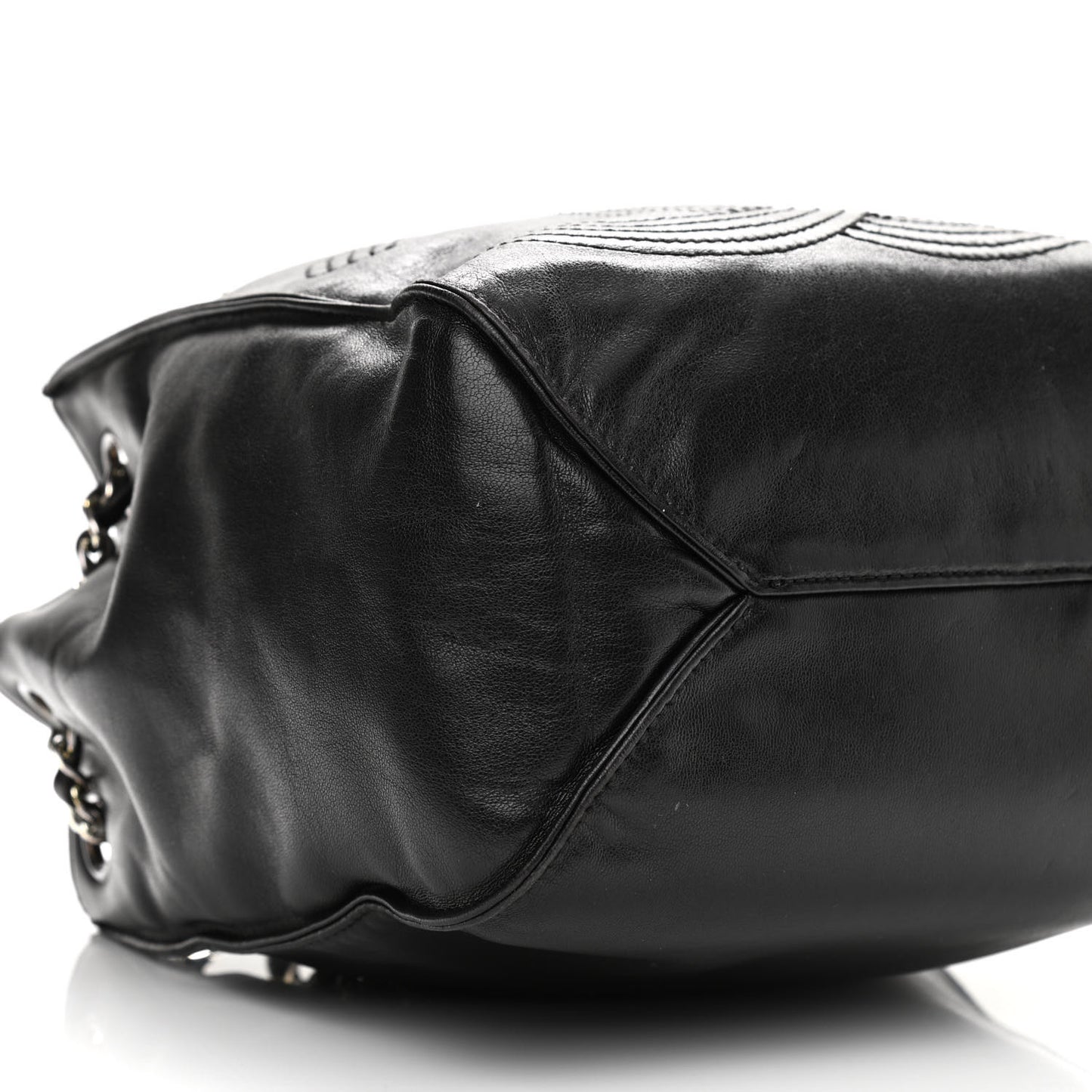 Lambskin CC Shoulder Bag Black