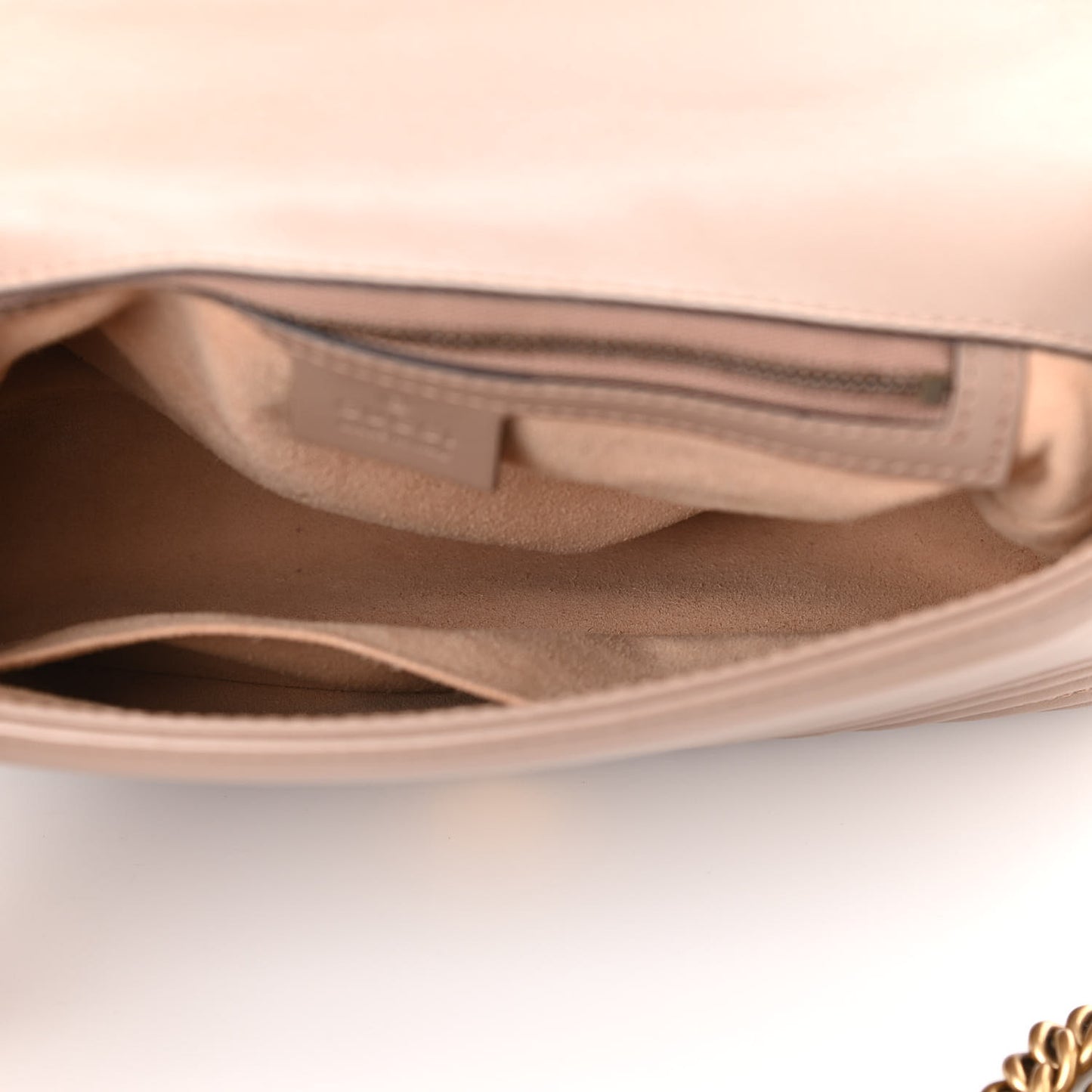 Calfskin Matelasse Small GG Marmont Top Handle Shoulder Bag Porcelain Rose