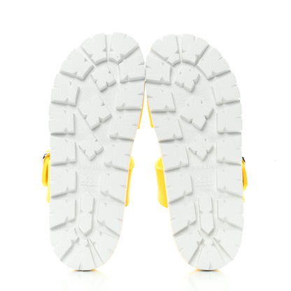 Prada EVA Rubber Double Strap 20mm Fussbett Sandals 39 Sole 5 of 9