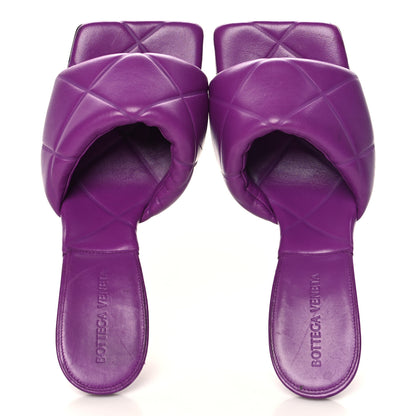 Bottega Veneta Nappa Quilted Rubber Lido Mule Sandals 38.5 Gumdrop 2 of 8