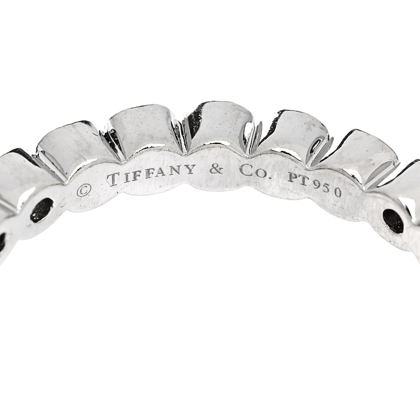 Platinum Diamond .45ctw Jazz Eternity Band Ring 50 5.25