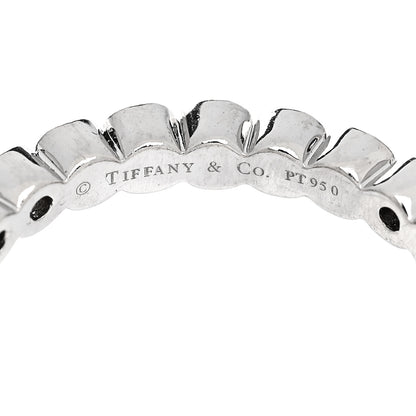 Tiffany Platinum Diamond .45ctw Jazz Eternity Band Ring 50 5.25 4 of 4